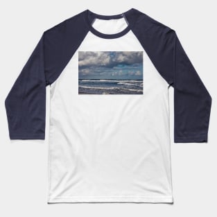 Stormy Seas at Druridge Bay Baseball T-Shirt